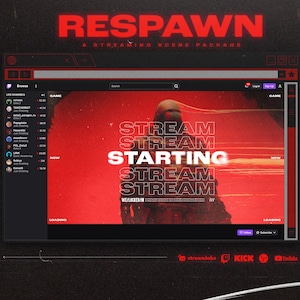 Sci-Fi Inspired Stream Scene Package | Stream Starting | Stream Ending | Streaming Paused | Made for Twitch, YouTube, KICK.