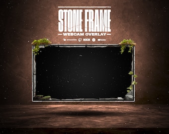 Stein Webkamera Rahmen: Natur Thema Strom (Digitaler Download)