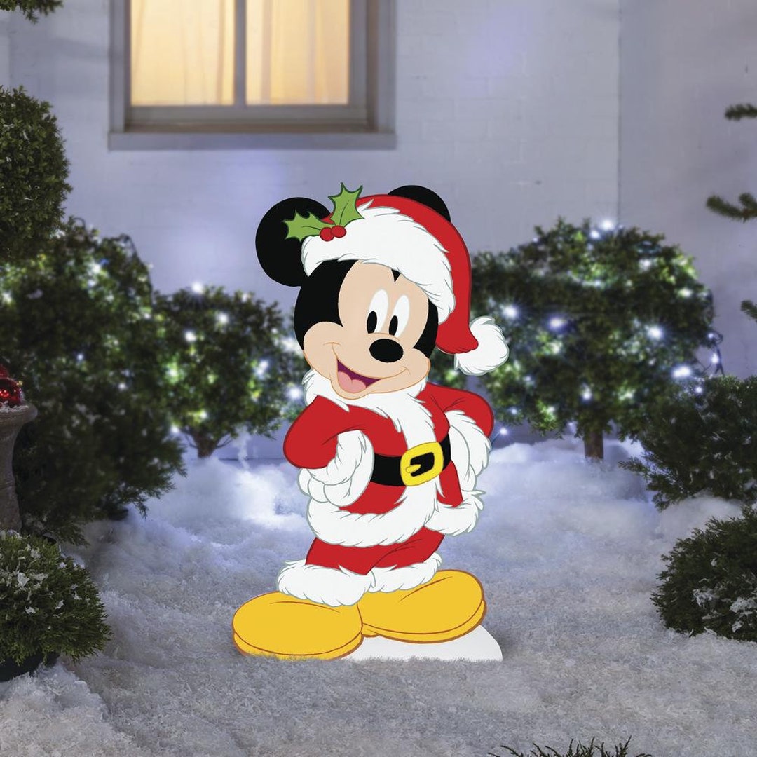 Disney Holiday Mickey Mouse Outdoor Christmas Decor Etsy