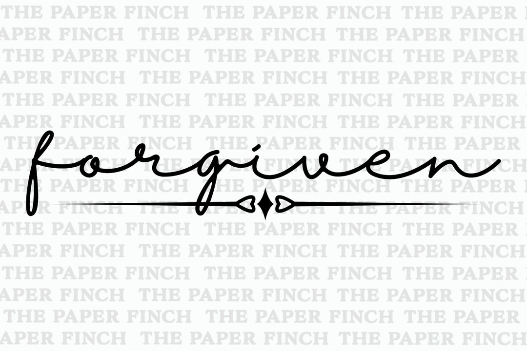 Forgiven SVG, PNG, Cricut Cut File - Etsy