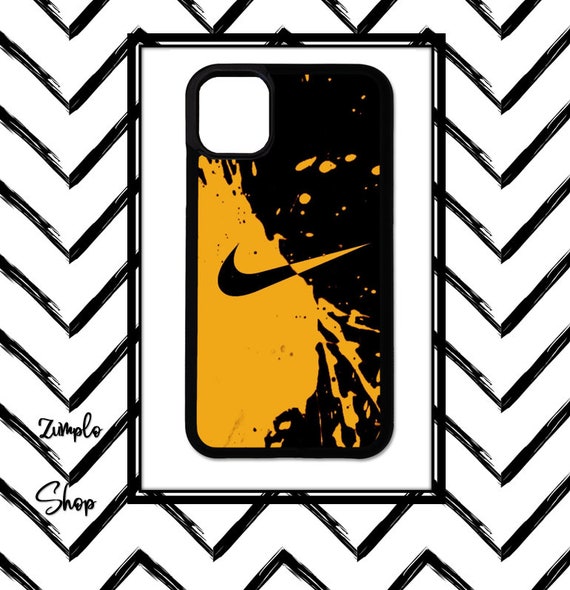 Nike Yellow Black Iphone Case Nike Iphone Case Cover For Etsy
