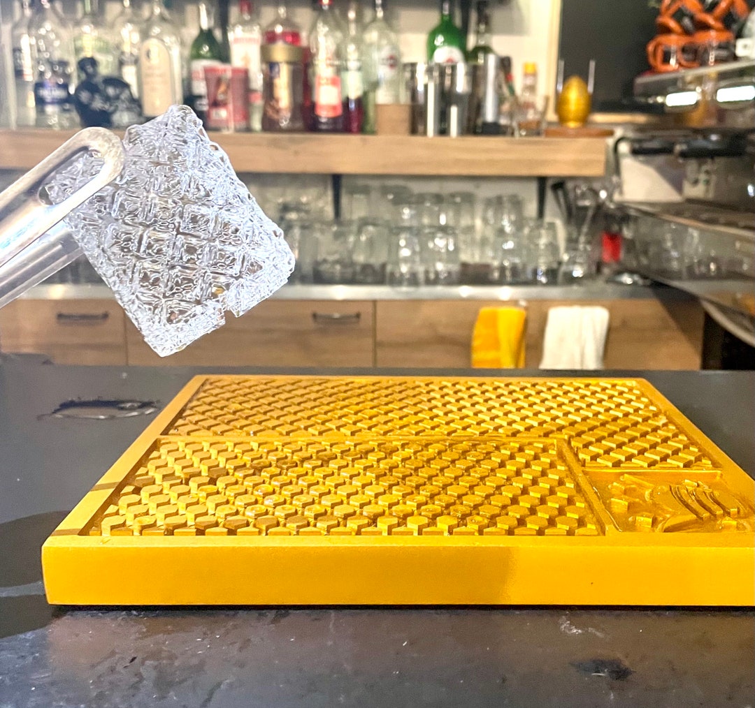 Custom Ice Plate, Monogram Ice Stamp, Ice Cube Plate Custom, Ice Stamp