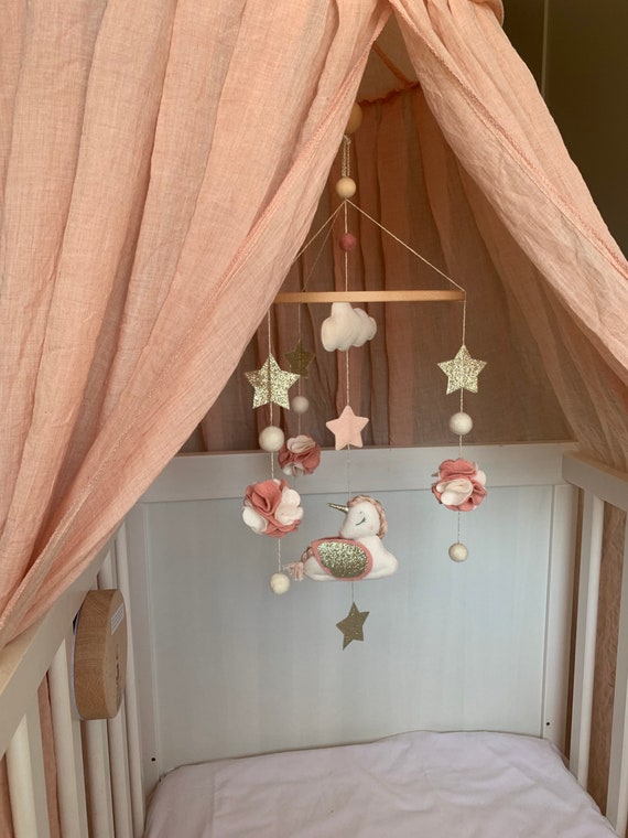 Children's room decoration handcrafted felt hanging and mobile Unicorn/ Alacorn 