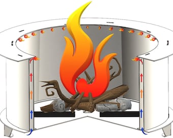 Smokeless Round Portable Fire Pit Plans