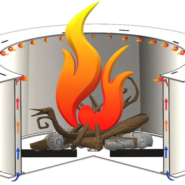 Smokeless Round Portable Fire Pit Plans