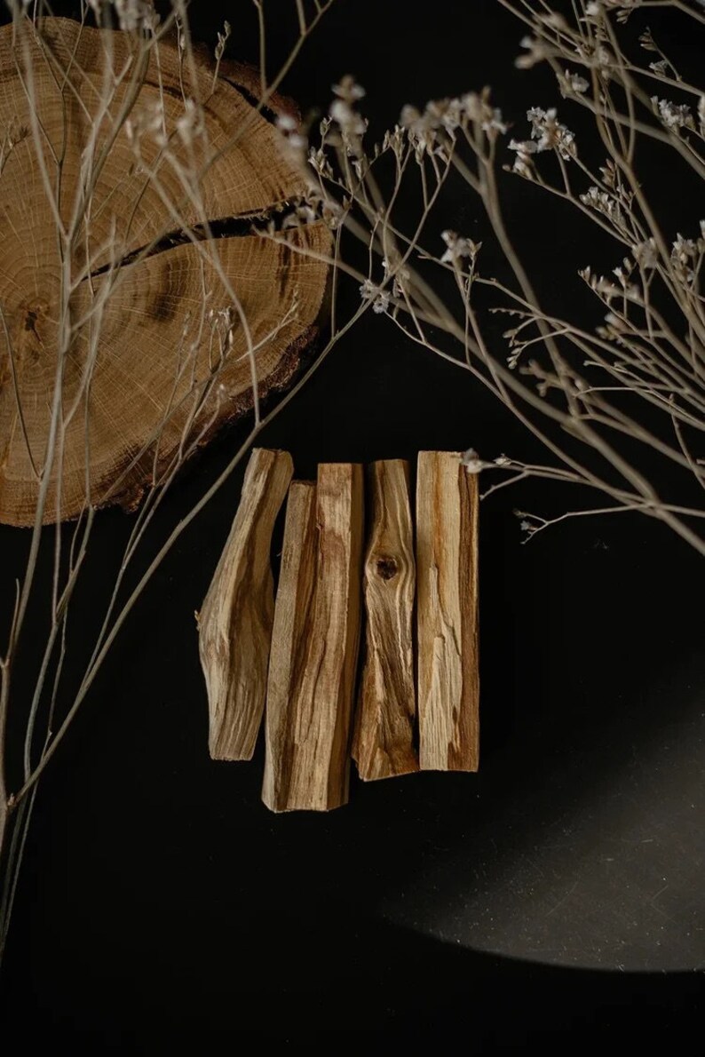 Palo Santo sticks premium quality very oily and fragrant sustainably harvested in Peru 5 sticks (~50 gr.)