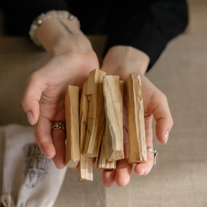 Palo Santo sticks premium quality very oily and fragrant sustainably harvested in Peru image 1