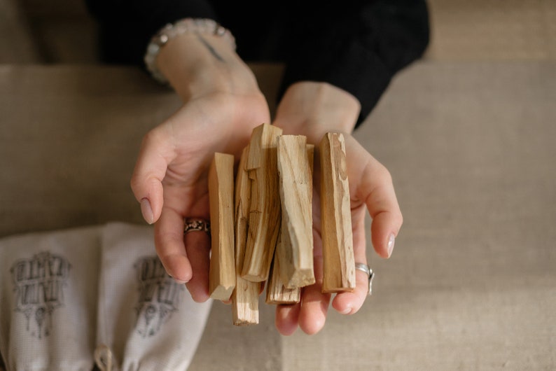 Palo Santo sticks premium quality very oily and fragrant sustainably harvested in Peru image 1