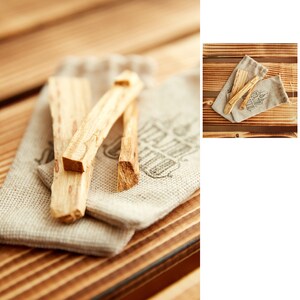 Palo Santo sticks premium quality very oily and fragrant sustainably harvested in Peru image 5