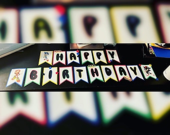 Sonic birthday banner