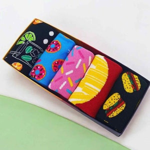 Fast Food Socks Pack of 5, Funny Socks, Cool Socks, Stylish Socks