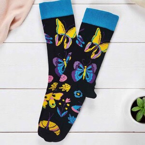 Butterfly Socks, Cute Socks, Colorful Socks