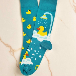 Cute Duck Mismatched Socks, Fun Socks, Colorful Socks, Novelty Socks, Stylish Socks, Cool Socks, Bright Socks, Comfort Colors
