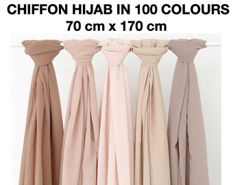 Chiffon Scarf Hijab High Quality Elegant Sarong Shawl Maxi Plain Georgette Chiffon Scarf Hijab High Quality Elegant Sarong Shawl Maxi Plain Georgette