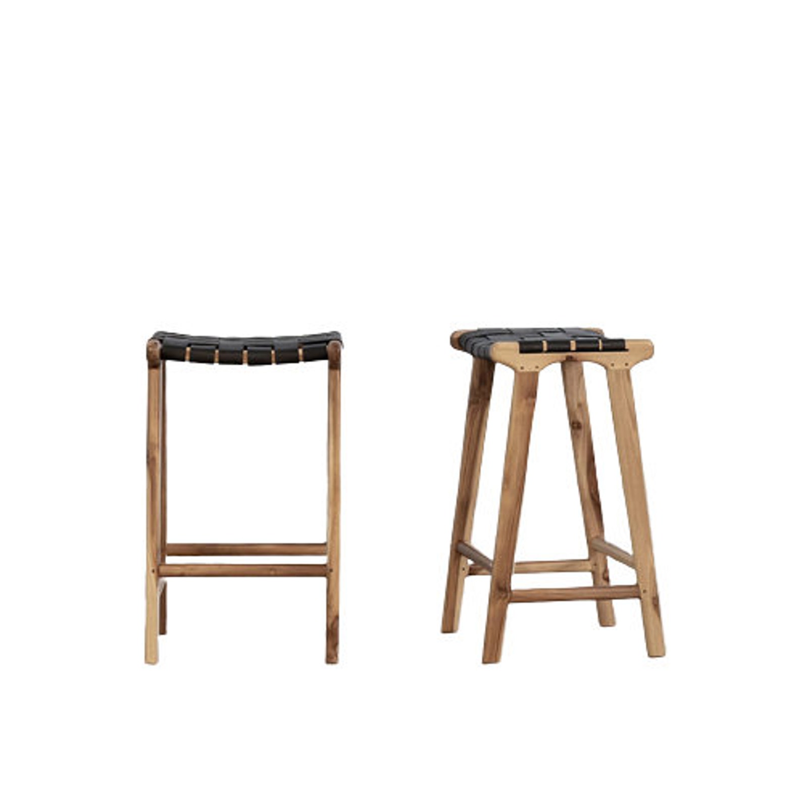 Whiskey Barrel Bar Stool Wooden With Woven Leather Seat Bar Etsy