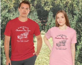 Pinewood Christmas Tree Farm Truck Shirt, Christmas Tree Farm Shirt, Christmas Tree, Tree Farm, Truck Shirt, Vintage Truck Christmas