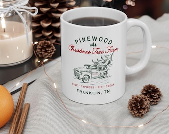 Pinewood Vintage Truck Ceramic Mug, (11oz, 15oz)