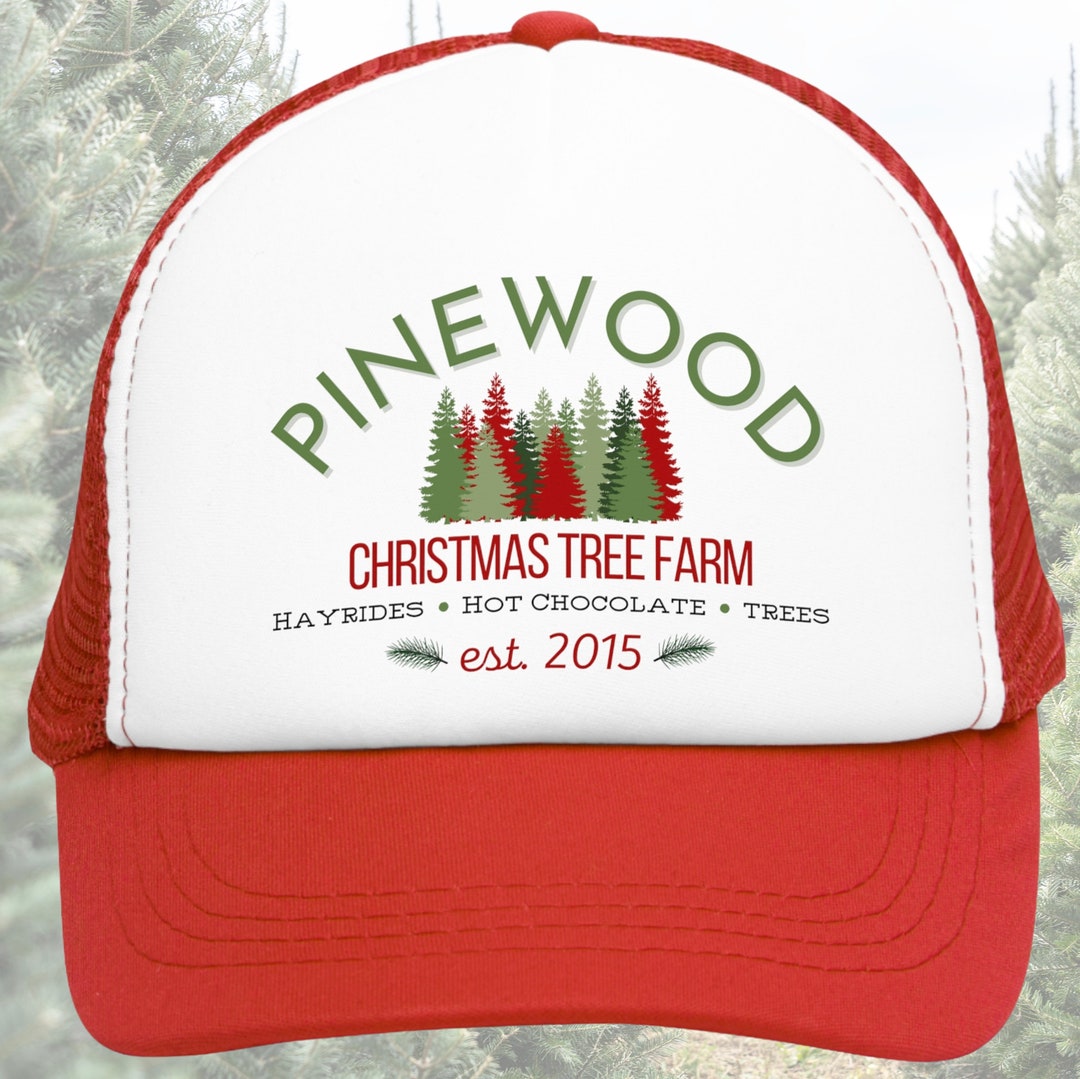 Pinewood Christmas Tree Farm Mesh Hat, Christmas Tree Farm Hat