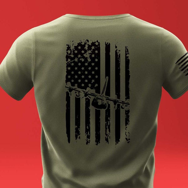 C-130 American Flag Shirt (7 Color Options)