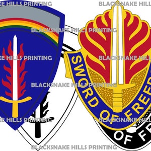 US Army Europe and Africa Patch and Insignia Vector Image Files (.ai, .pdf, .eps, & .svg Formats) plus High Res Rasters (.jpg and .png)
