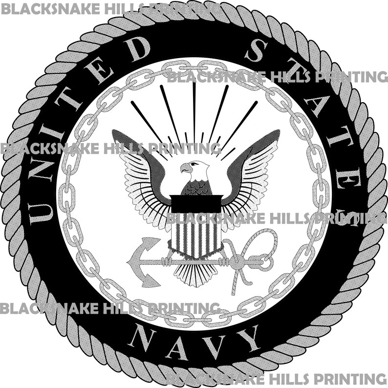 US Navy Emblem Vector Image Files multiple Formats Plus JPG - Etsy