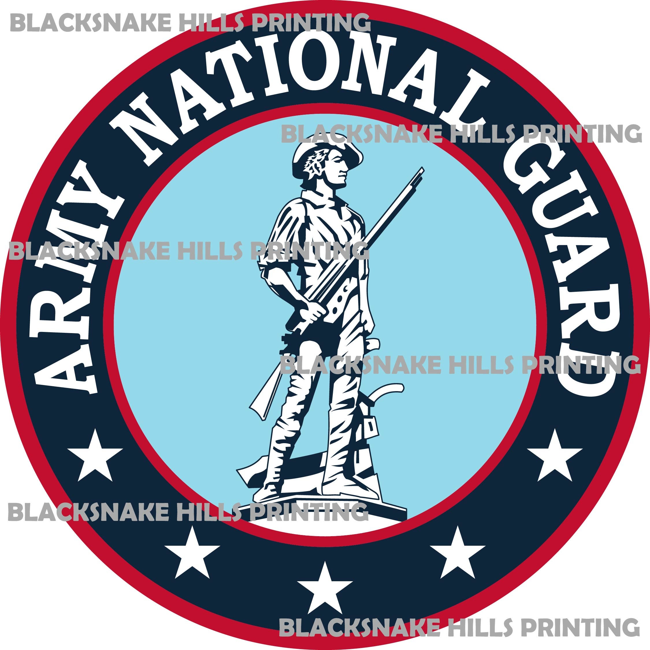 US Army National Guard Seal Vector Image Files .ai, .pdf, .eps, & .svg