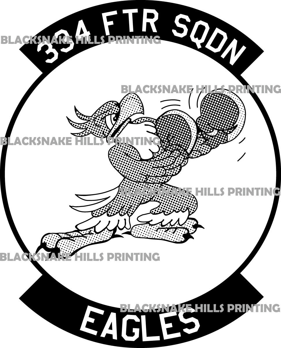 334th Fighter Squadron Patch Vector Image Files .ai .pdf Etsy