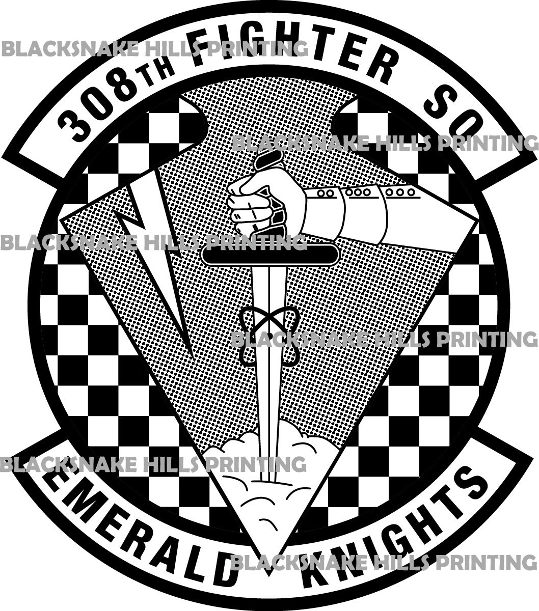 308th Fighter Squadron Patch Vector Files EPS and AI Formats Etsy