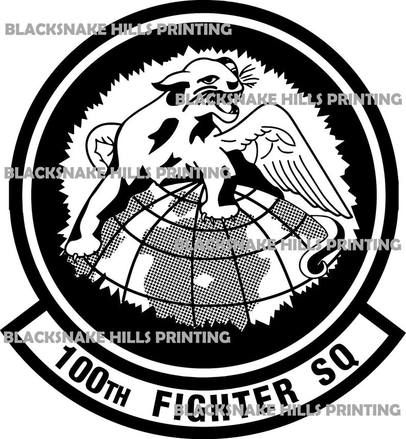 100th Fighter Squadron Patch Vector Files EPS and AI Formats Etsy