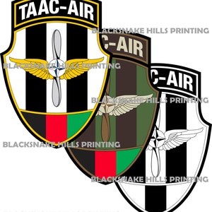 TAAC-AIR Patch Vector Image Files (.ai, .pdf, .eps, & .svg Formats) plus High Res Rasters (.jpg and .png)