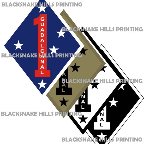 1st MARDIV Patch Vector Image Files (.ai, .pdf, .eps, & .svg Formats) plus High Res Rasters (.jpg and .png)