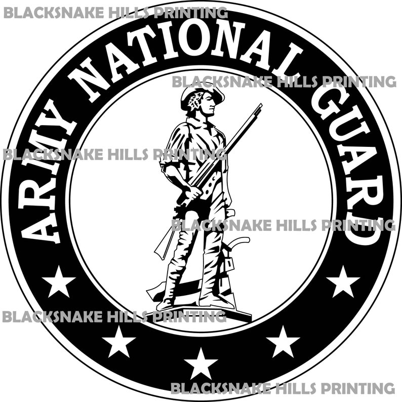 US Army National Guard Seal Vector Image Files .ai, .pdf, .eps, & .svg