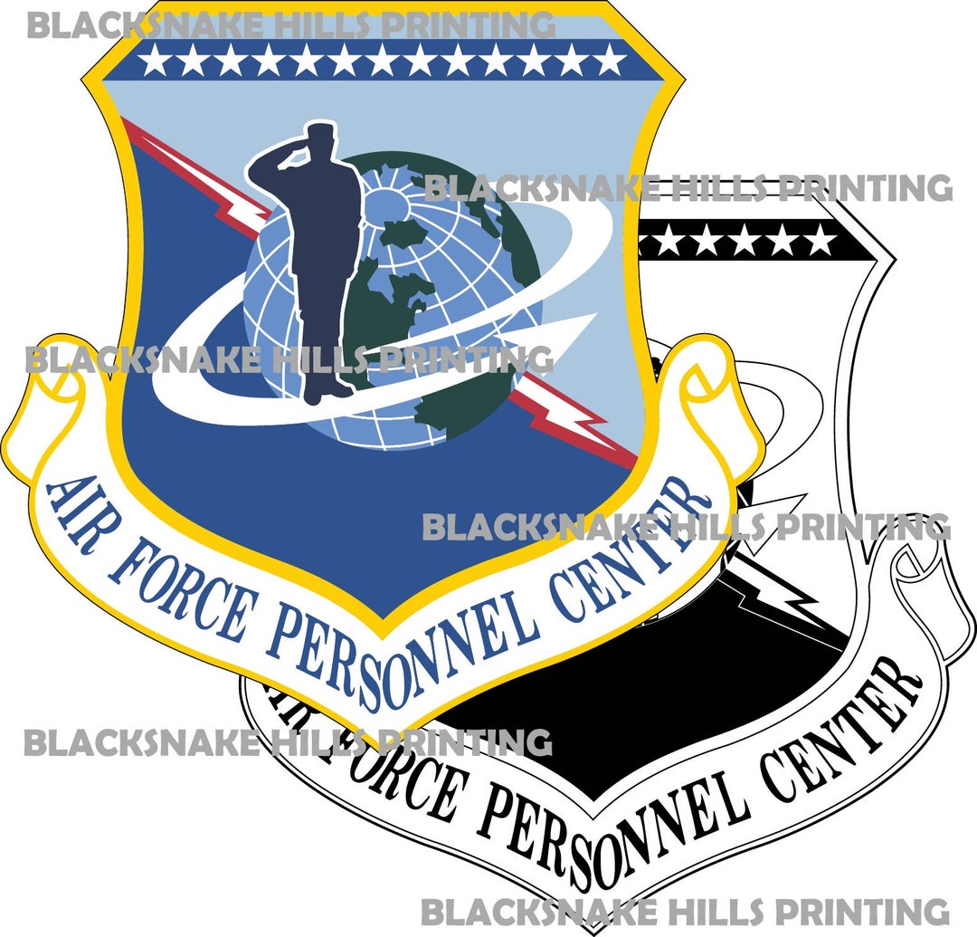 Air Force Personnel Center Patch Vector Image Files .ai, .pdf, .eps, & .svg Formats Plus High