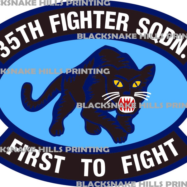35th Fighter Squadron Patch Vector Files (EPS and SVG Formats)