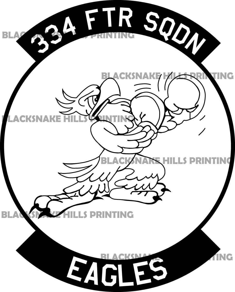 334th Fighter Squadron Patch Vector Image Files .ai .pdf Etsy