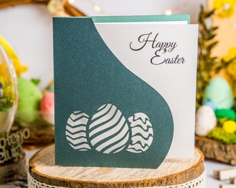 Set of 7 Easter Laser Cut Cards - 7 amazing designs, 6 colours of paper