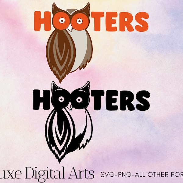 Hooters SVG PNG Print | Decal | High Quality | Digital File | Download Only | Cricut | Vector| Svg,Png