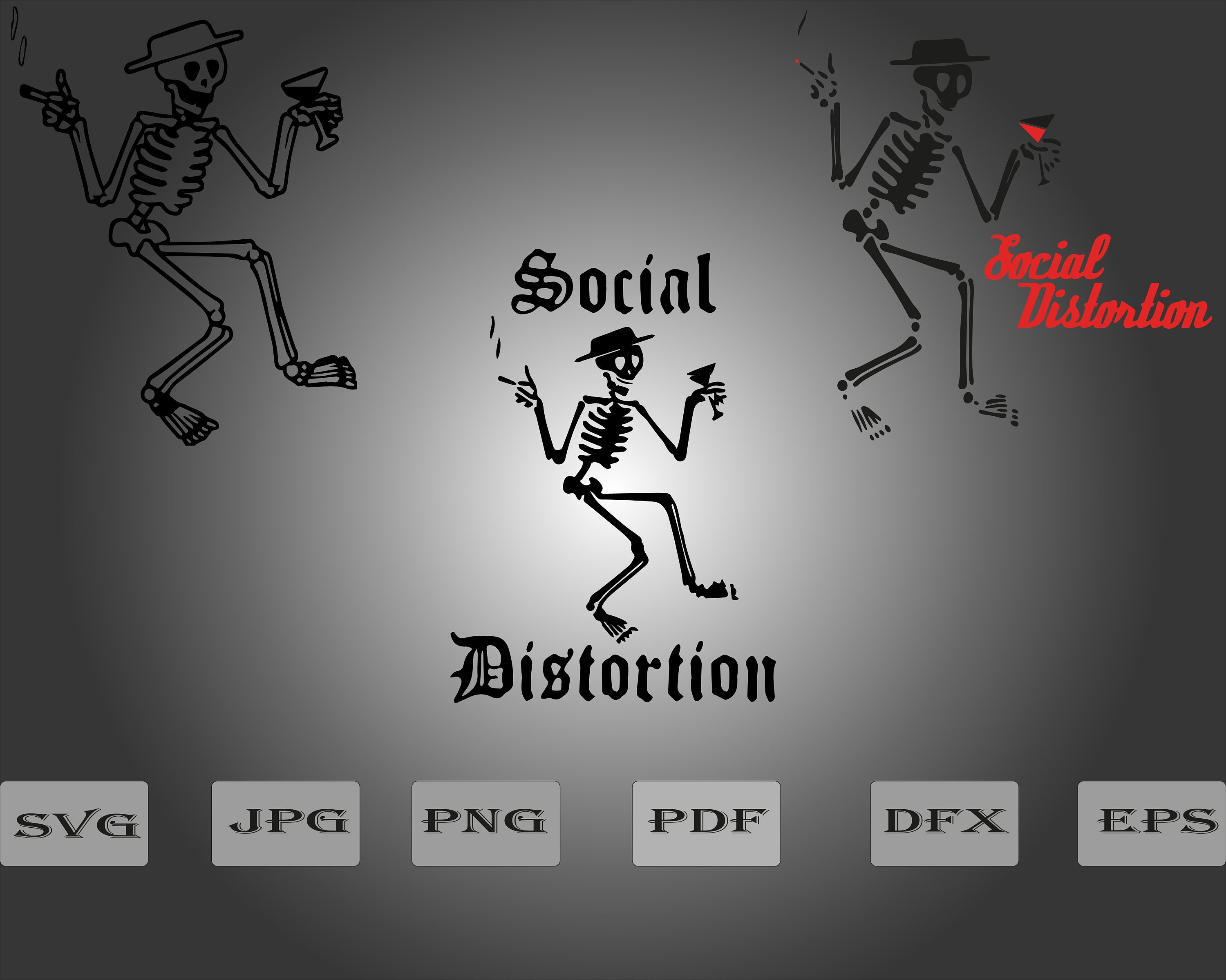 Social Distortion Band Insigne Svg Png Files Bundle - Etsy