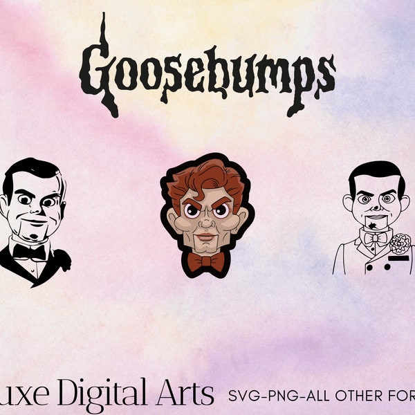 Goosebumps Bundle Svg Png Bundle- Goosebumps Stickers- Horror Movie Svg Png- Cartoon Svg Png- Silhouette Files- Decals- Scary Svg Png Files