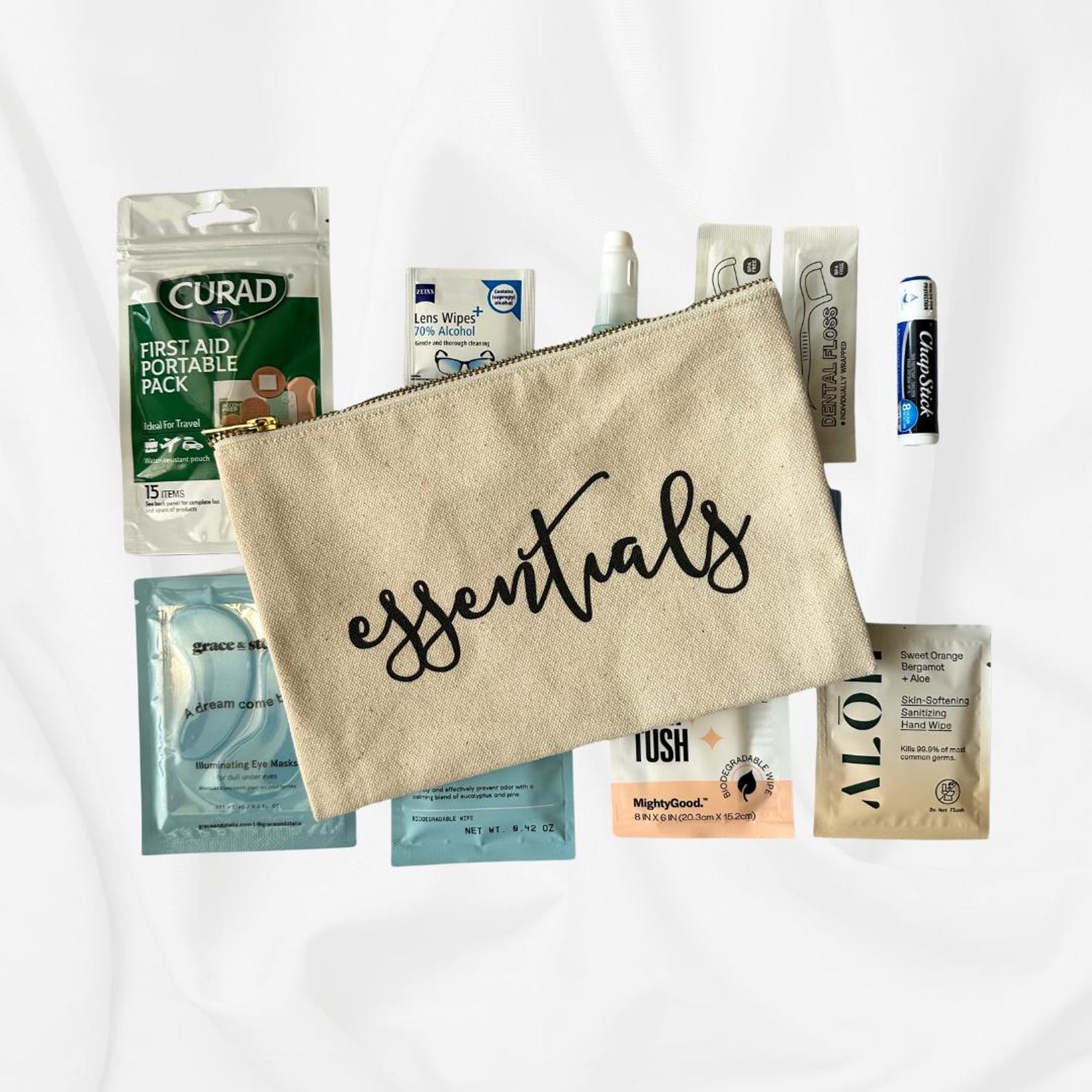Just the Essentials Travel Kit / Wedding Kit canvas Pouch - Etsy