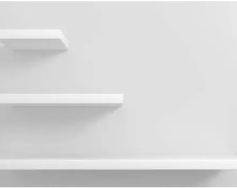 Custom Shelf Cut To Size Melamine - 1" Thick TFL Board For Shelving, Furniture and Home Improvement -Closet Shelves For Storage Organization