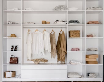Custom Closet Shelves For Storage Organization - Cut To Size Shelving For Kitchen-And-Dining Cabinet -Bedroom Cabinet Shelf Home-Decor