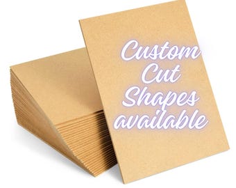 MDF Blank Cut to Shape 3/4″ Thick - Custom Size Craft Wood Panel For Home Improvement Ideas or Home-Decor - Craft Board for DIY Gift