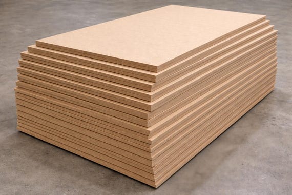 3/8" Thick MDF Wood Cut To Size For Home Improvement - Custom MDF Shapes & Sizes For Diy Summer Hosting-Unfinished MDF for Furniture Project