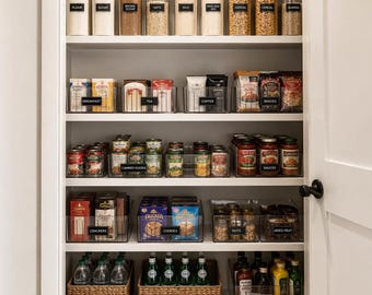 Custom Size White Pantry Cabinet Shelf 5/8" Available In 6 Colors - Cut To Size Kitchen Cabinet For Storage Organization-Spice Display Shelf