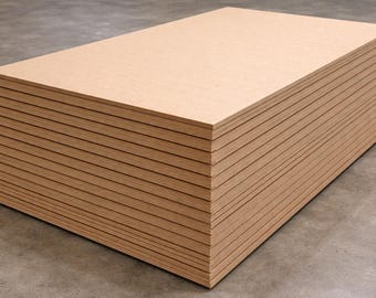 Custom Size & Shape MDF Blanks 3/4" Thick -Wood Panels Cut To Size For DIY Cabinets, Furniture and Decor - MDF Cutouts for Home Renovation