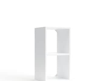 2 Cube Nightstand For Storage Organization Available In Custom Sizes - Modern Side Table or Bookshelf -Personalized Home Decor and Furniture