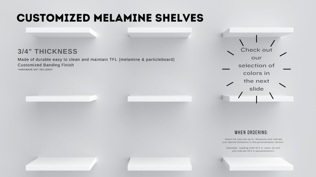 Shelves Cut to Size Etsy