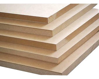 Custom Cut Wood Board 3/4" Thick - MDF Cut To Size - MDF Blanks Cut To Order For Home Improvement - Sheets and Panels For Crafts & Furniture
