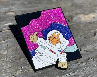 Billy Strings BMFS Space Goat OG Enamel Pin